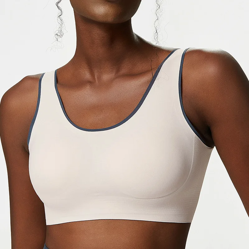 

Antibom Sports Bra Woman Buckle Plus Cup Large Size Jogging Gym Underwear Shockproof Push Up Fitness Yoga Vest Sportwear New