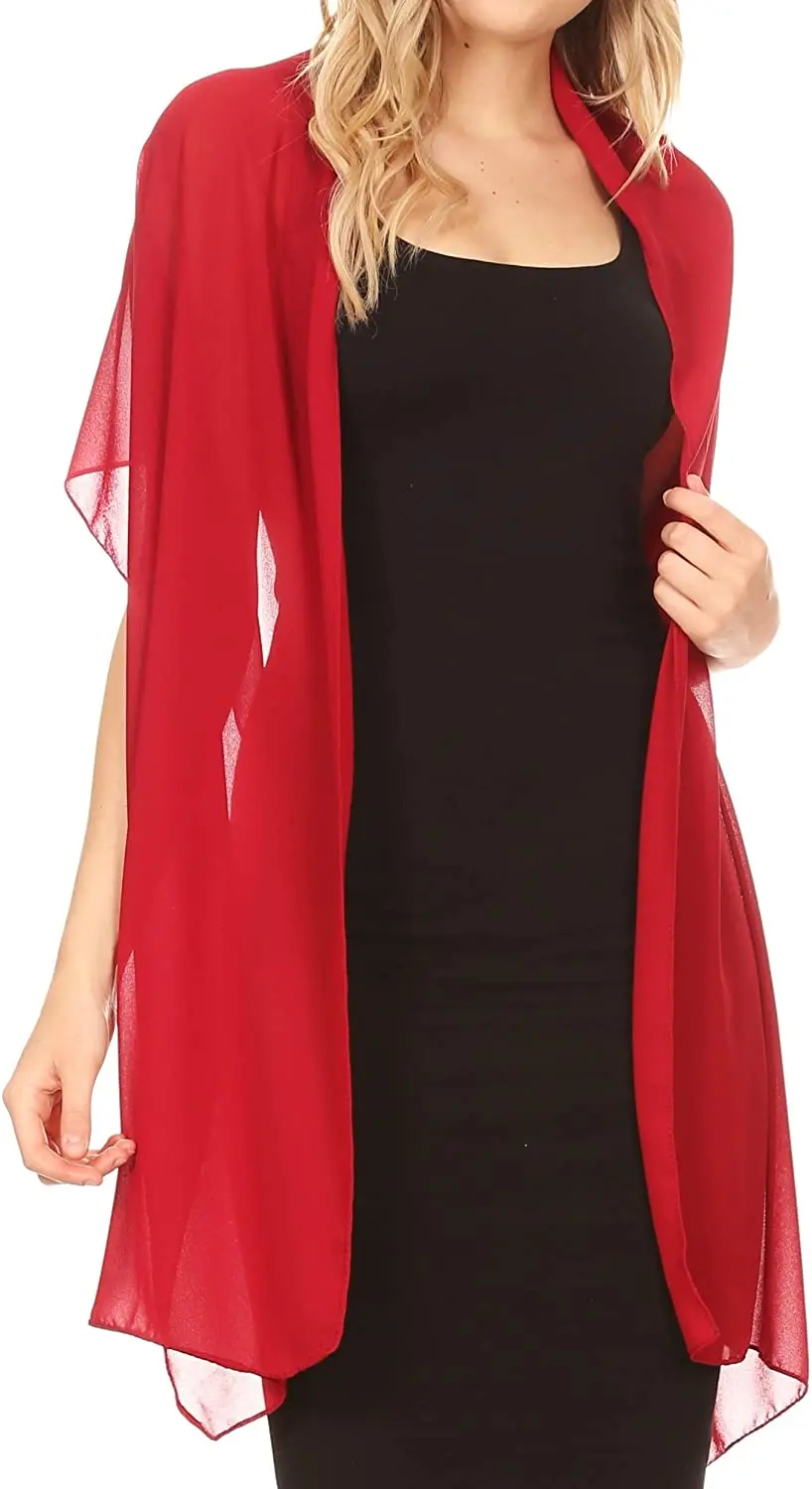 

Sparsil Women Summer Chiffon Scarves Thin Breathable Beach Shawls Muslim Headband Female Hijabs Wedding Evening Scarf Wrap Stole