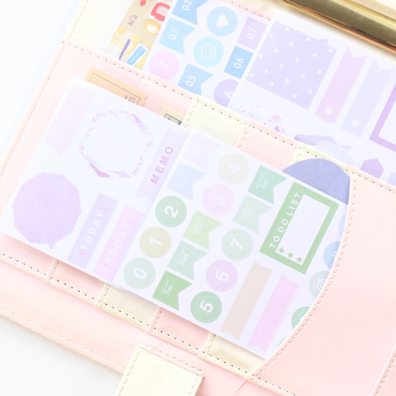 Милые акварельные украшения Domikee для школьников самодельные наклейки дневника