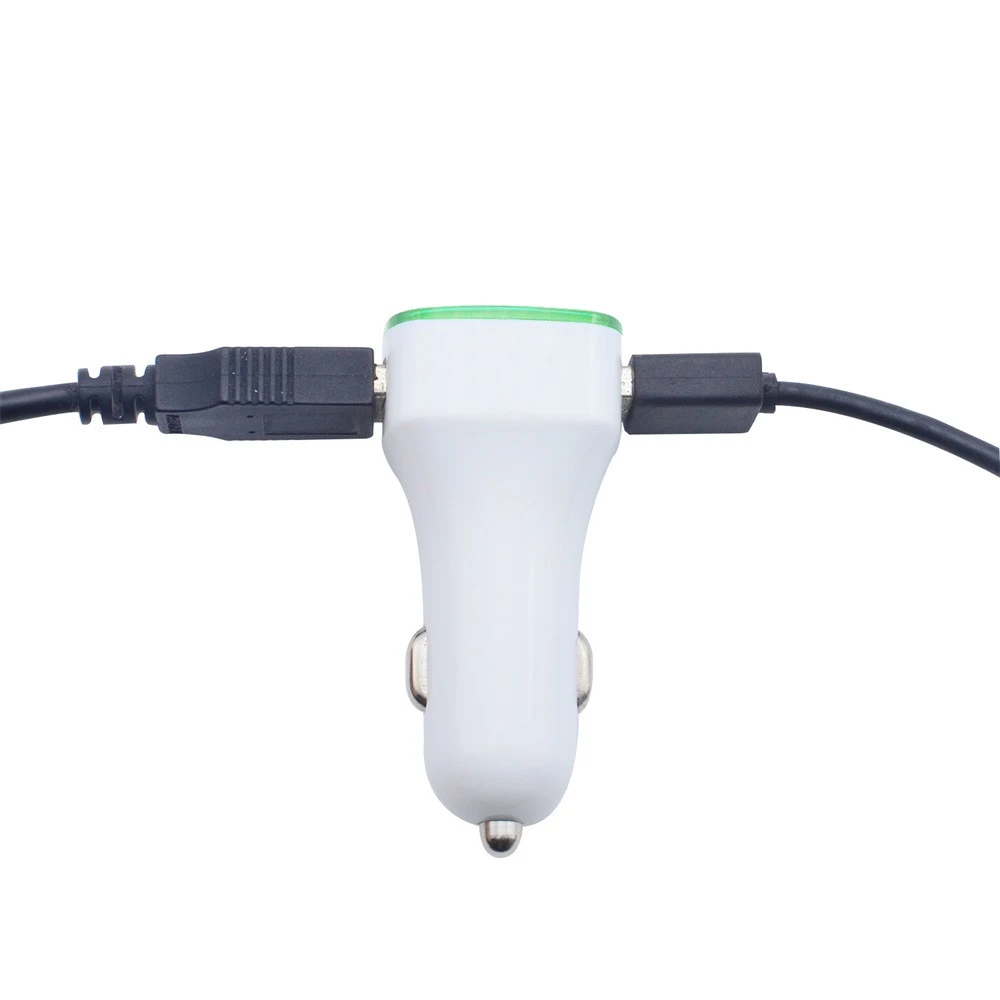 Quick Charge Side Dual USB 2 Port Light Car Charger Adapter For Samsung note 8 high quality Styling Accessories | Автомобили и