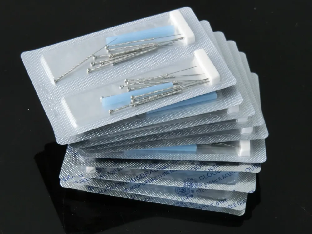 Одноразовая Стерильная акупунктура китайские иглы для акупунктуры 200