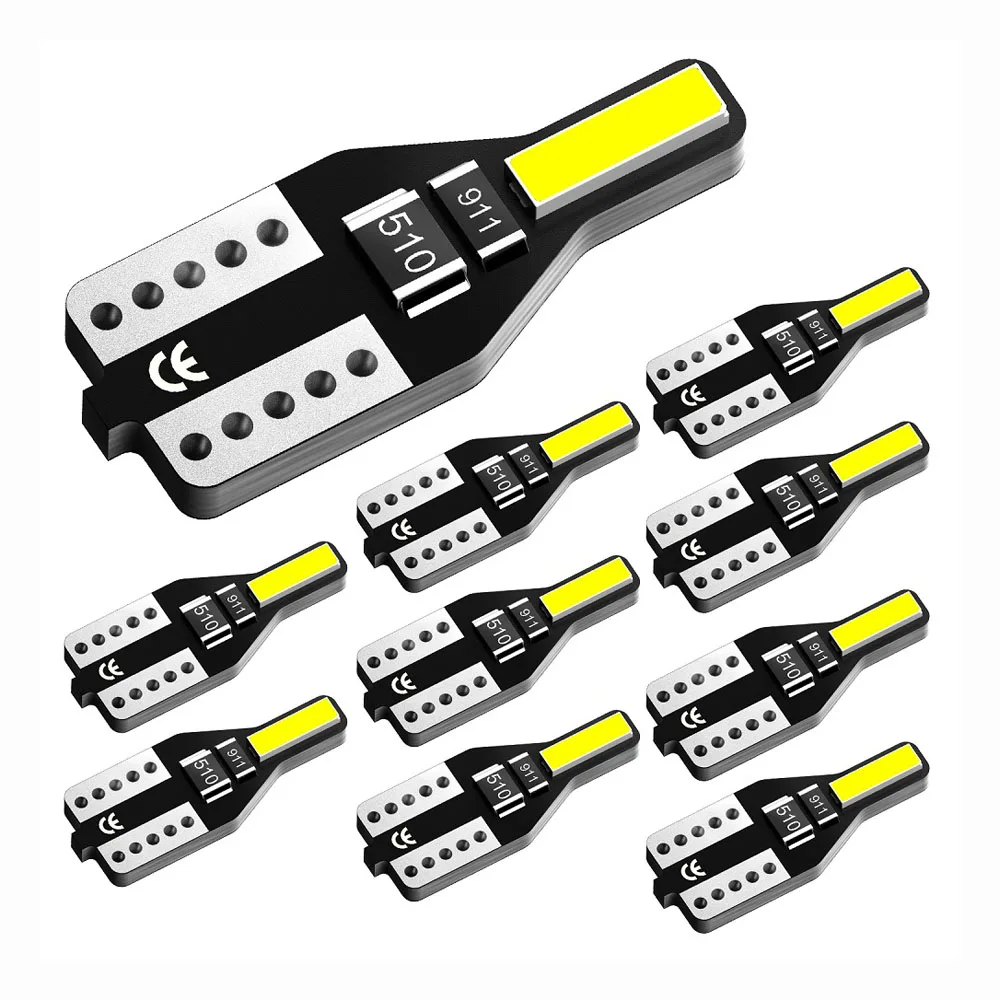 10Pcs T10 W5W светодиодный светильник салона автомобиля для hyundai Accent Azera Elantra Solaris ix35 ix25 Tucson Grand i10 XG300 XG350 Lantra Santa Fe - Испускаемый цвет: 10Pcs