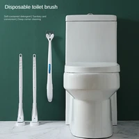 innovative lazy disposable toilet brush no dead ends cleaning tool comes with cleaning liquid household wc accessories brush