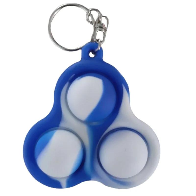 

Fidget Toys Simple Dimple Anti-stress Push Bubble Decompression Keychain Toy Anti-stress Bubble Children Squeeze Toy