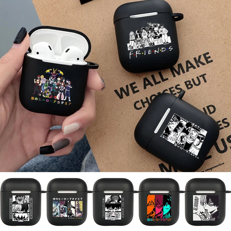

Japanese Anime Airpods Case for AirPods 3 2 1 Pro Black Wireless Bluetooth Earphone Box Kaneki Ken Cover