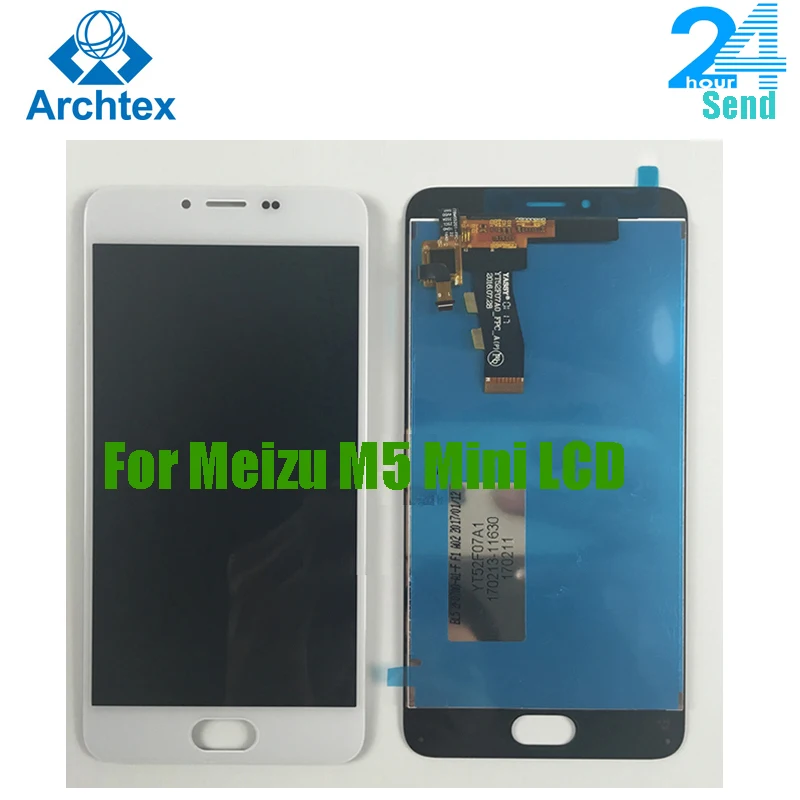 Для MEIZU M5 Mini ЖК дисплей со стандартной заменой 5 2 дюймов 1280*720P Бесплатная