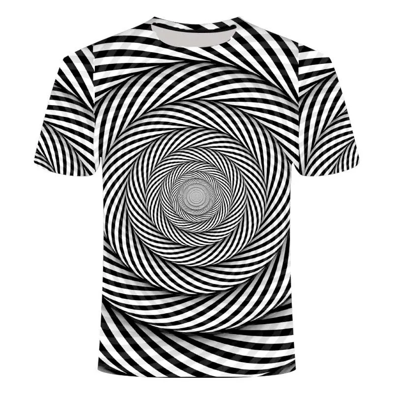 

Summer colorful psychedelic 3DT shirt men's and women's shirts black fashion casual and interesting tops young couple sweatshirt
