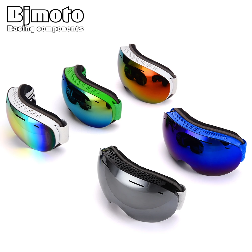 

BJMOTO Ski Snowboard Goggles Women Men Skiing Eyewear Mask UV 400 Snow Protection Glasses Adult Double Lens Goggle