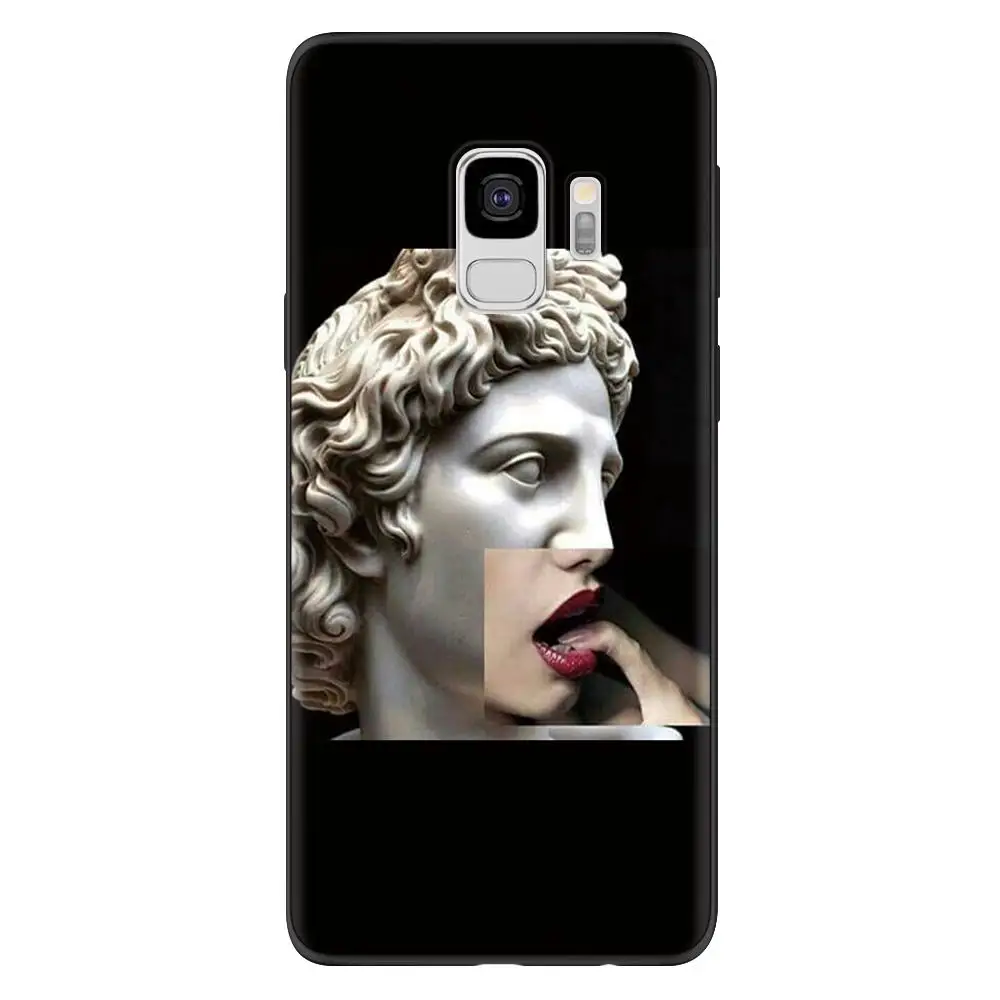 Скульптура Забавный чехол для samsung Galaxy A50 A70 S10 S8 S9 плюс S7 S6 край A6 A8 плюс A30 A40 A9 A7 A3 A5 чехол из ТПУ