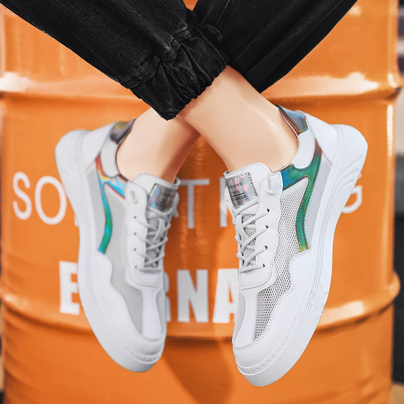 

loaferssport masculino hop casual shoe sapatenis rubber flat studded mens fashion hip men's mesh canvas fall male adulto