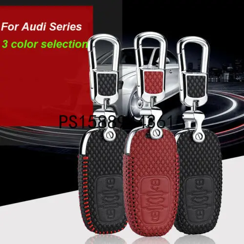 

Smart Key Keyless Remote Entry Fob Case Cover with Key Chain For Audi A4 A6 Q5
