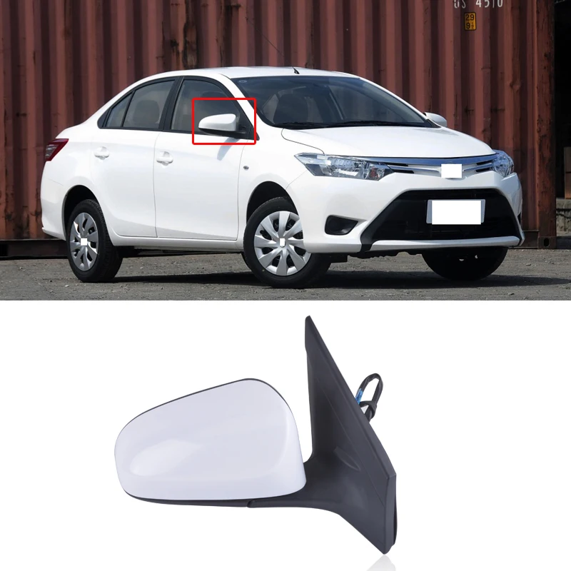 Зеркало заднего вида CAPQX для Toyota Yaris Vios 2014 2018 ручное/электрическое|Зеркала и