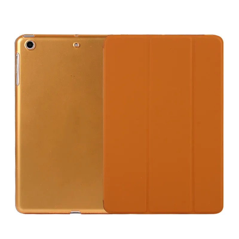 Оранжевый Для Apple iPad 9,7 дюймов& спящий Wakup ультратонкий кожаный смарт-чехол для iPad A1822 A1823 A1893 - Цвет: Оранжевый