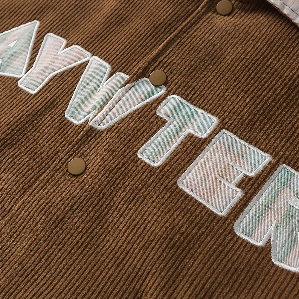 

Aolamegs Jackets Men Letter Embroidery Baseball Varsity Men's Jackets Hit Color Patchwork Harajuku Windbreaker Retro Streetwear