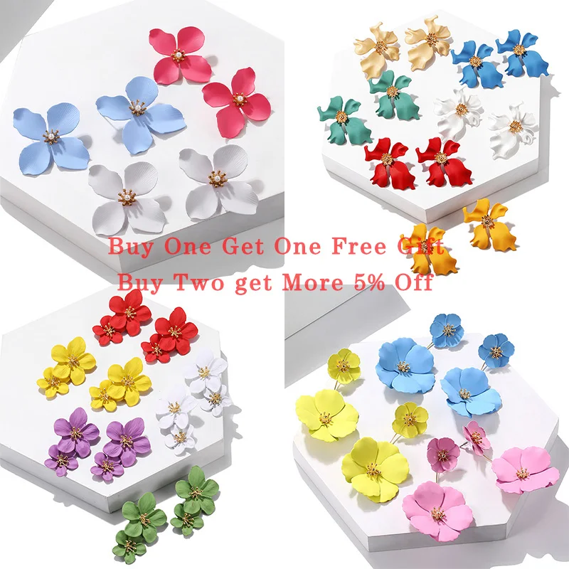 Модные корейские серьги 2019 новый дизайн в виде цветка женские милые и акриловые