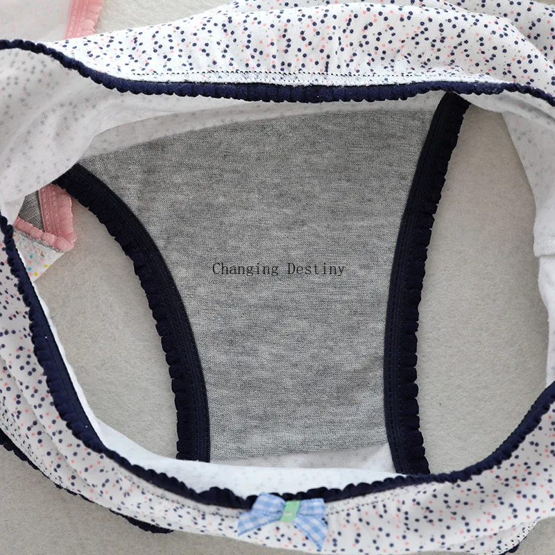 18 Colors Women's Underwear Pure Cotton Bowknot Cartoon Printing Girls Underpants Low-waisted Comfortable Female Briefs | Женская