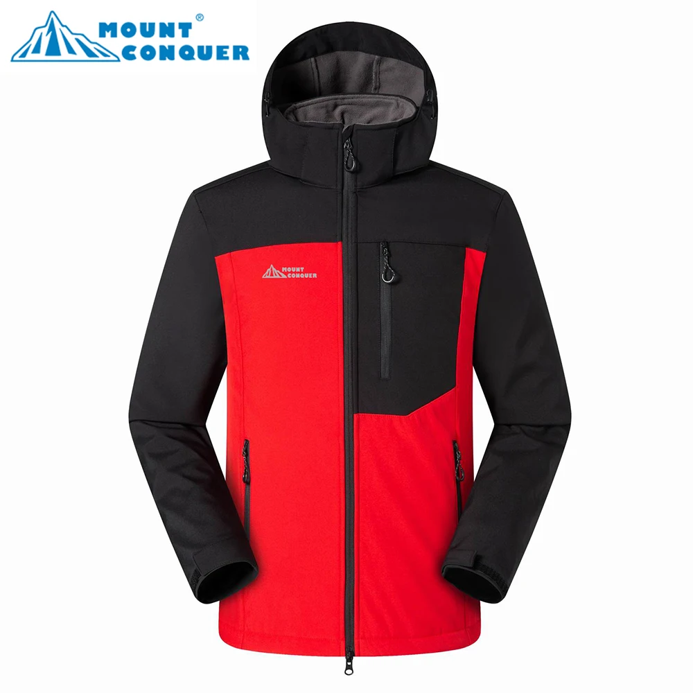 

MOUNT CONQUER Performance Mountaineering Windproof Jacket Hooded Comfortable Men Women Fashion High Quality