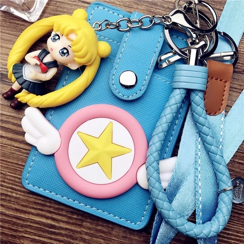 Kawaii Мультфильм Ключ карта с Брелок ID держатель для карт милые банковские кредитные карты пакеты на день рождения Рождественский подарок для подруги
