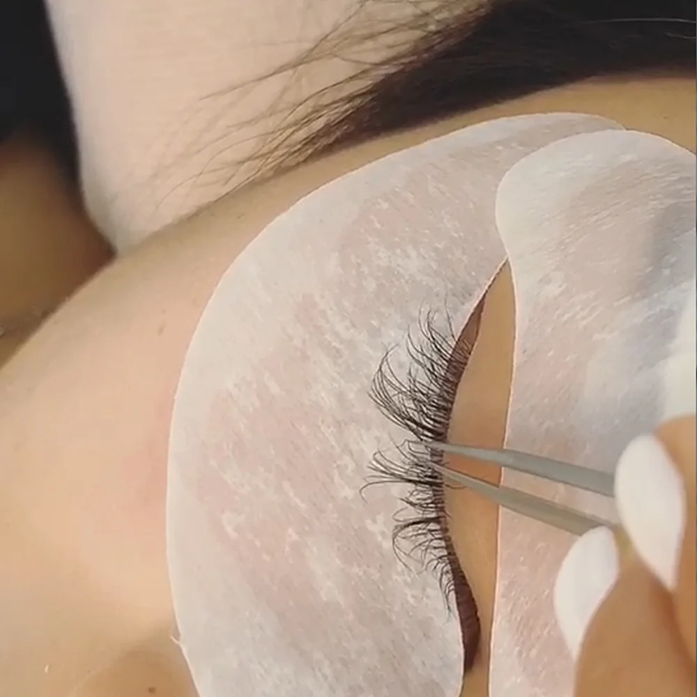 50/100 шт фиолетовые упаковочные бумажные пластыри новые накладные ресницы под