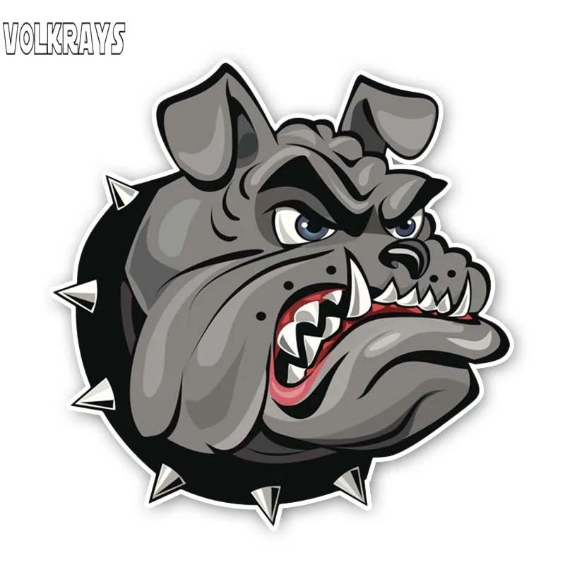 Volkrays Personality Car Sticker A Vicious Dog Accessores Reflective Waterproof Cover Scratches Sunscreen PVC Decal 14cm*14cm | Автомобили