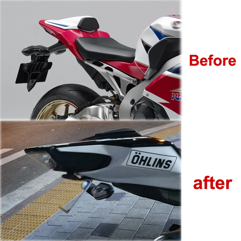 

Fit For Honda CBR1000RR 2017-2020 Rear Tail Tidy Fender Eliminator Kit Number Registration Plate kit License Plate Holder