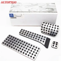 steel car styling acceleratorgas brake foot rest pedal pad cover accessories for mercedes benz c e s w glk cls slk amg sl