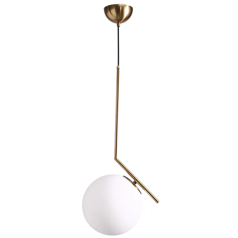 

Modern Nordic Led Metal Pendant Lights Wrought Iron Glass Round Ball Brass Rod Hanging Lamp For Living Roomcafekitchen Lighting