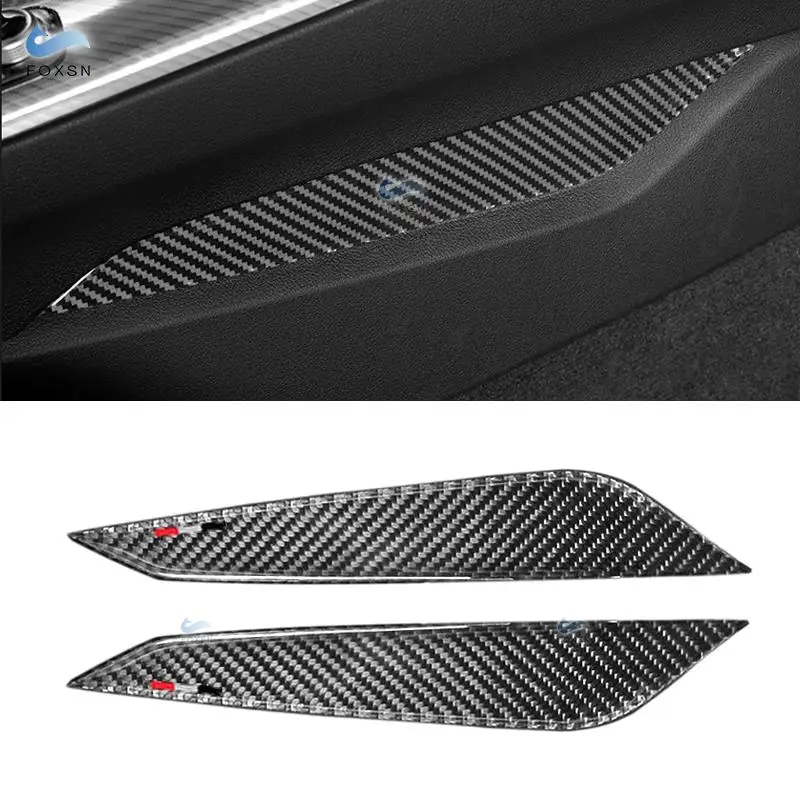 

For Audi A4 B9 A4L 2017 2018 Carbon Fiber Car Interior Center Gear Shift Control Panel Stall Side Cover Trim