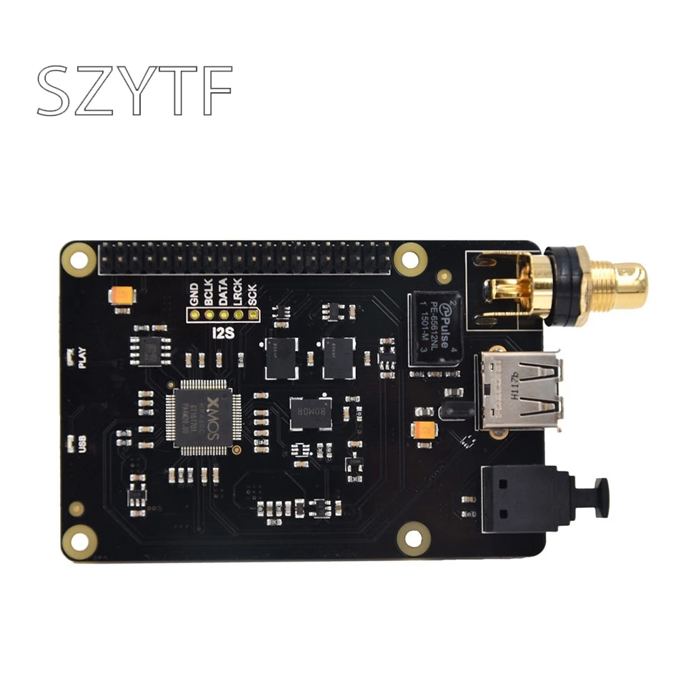 Высококачественная звуковая карта Raspberry Pi HiFi ES9028Q2M amp 100 МГц X20|Интегральные схемы|