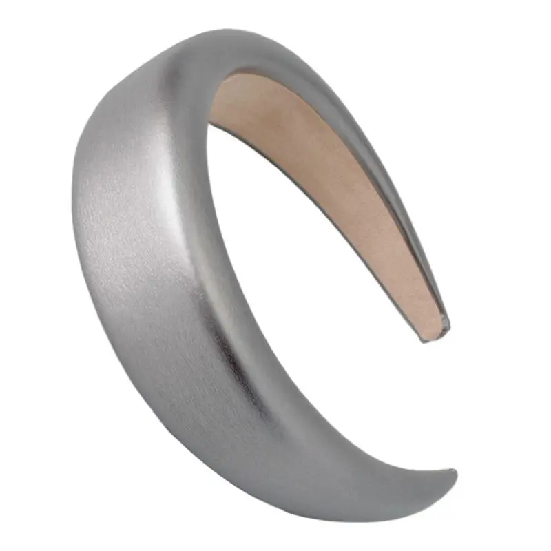 H 16 цветов, женская мягкая широкая губчатая повязка, блестящая бархатная Милая конфетная расцветка, обруч для волос, винтажные вечерние утолщенные Эластичные Головные уборы - Цвет: H