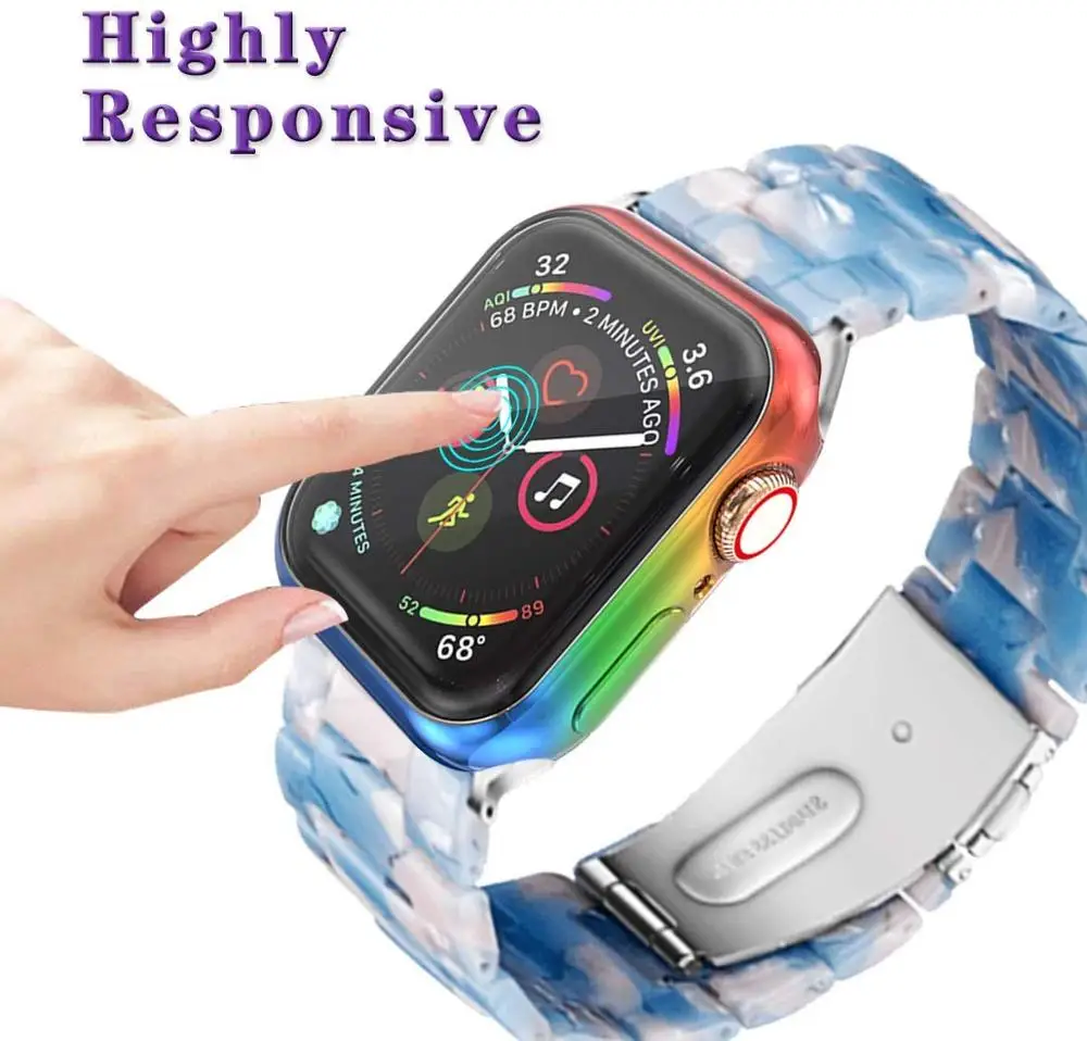Многоцветный ТПУ Smartwatch защитный чехол для Apple Watch Band 38 мм 40 42 44 iwatch 6 5 4 3 2 1 | Наручные