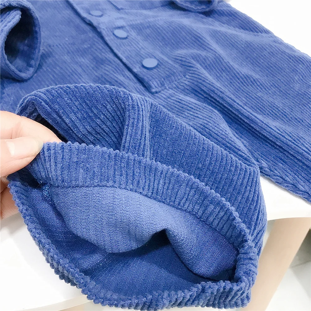 

1-6 year Baby girl outfit Spring Autumn Infant coverall Corduroy Baby Rompers For Baby Girls Jumpsuit Newborn Baby Boys Clothes