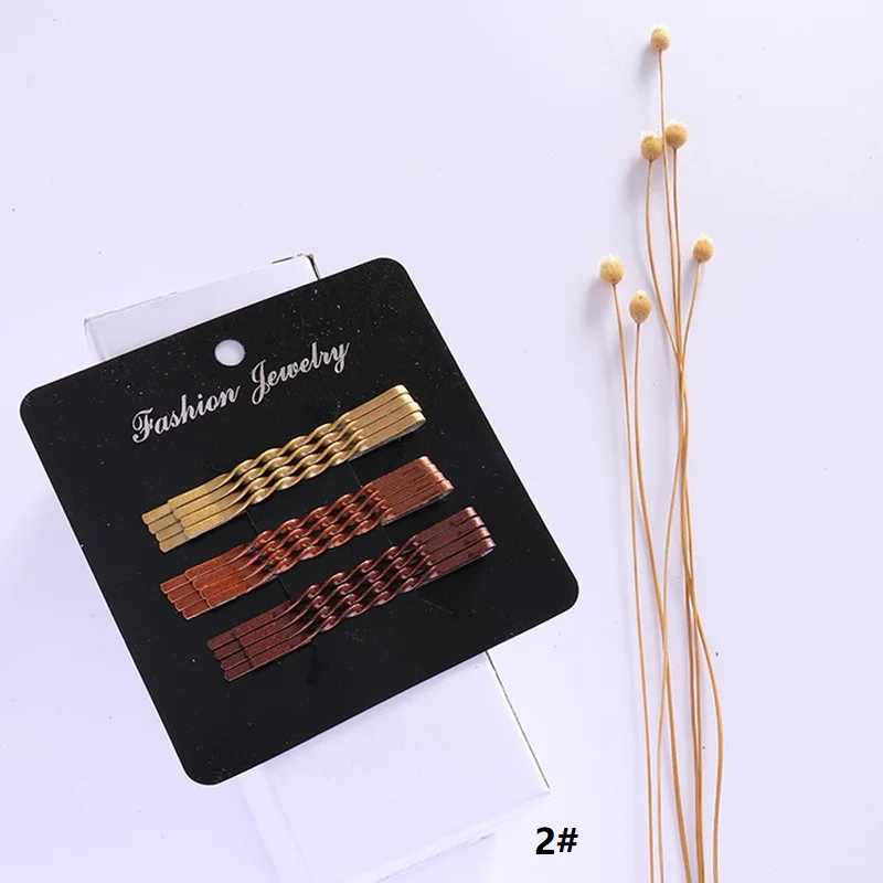 

1Dozen Creative Color Metal Gradient Color Women Barrettes Fashion Hair Bang Head Wear Women Hair Accessories