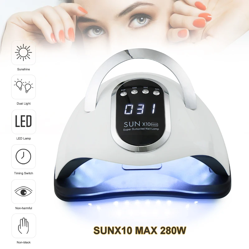 SUN X11/X10 MAX Professional Nail Dryer UV Lamp 66Leds Salon Home Use Auto Sensor Manicure Tool for Polish Gel Varnish | Красота и