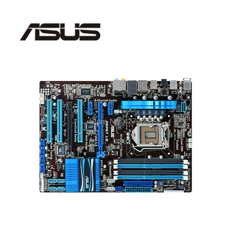 Разъем LGA 1155 USB3.0 SATA3.0 для ASUS P8P67 LE настольная материнская плата P67 i3 i5 i7 DDR3 б/у