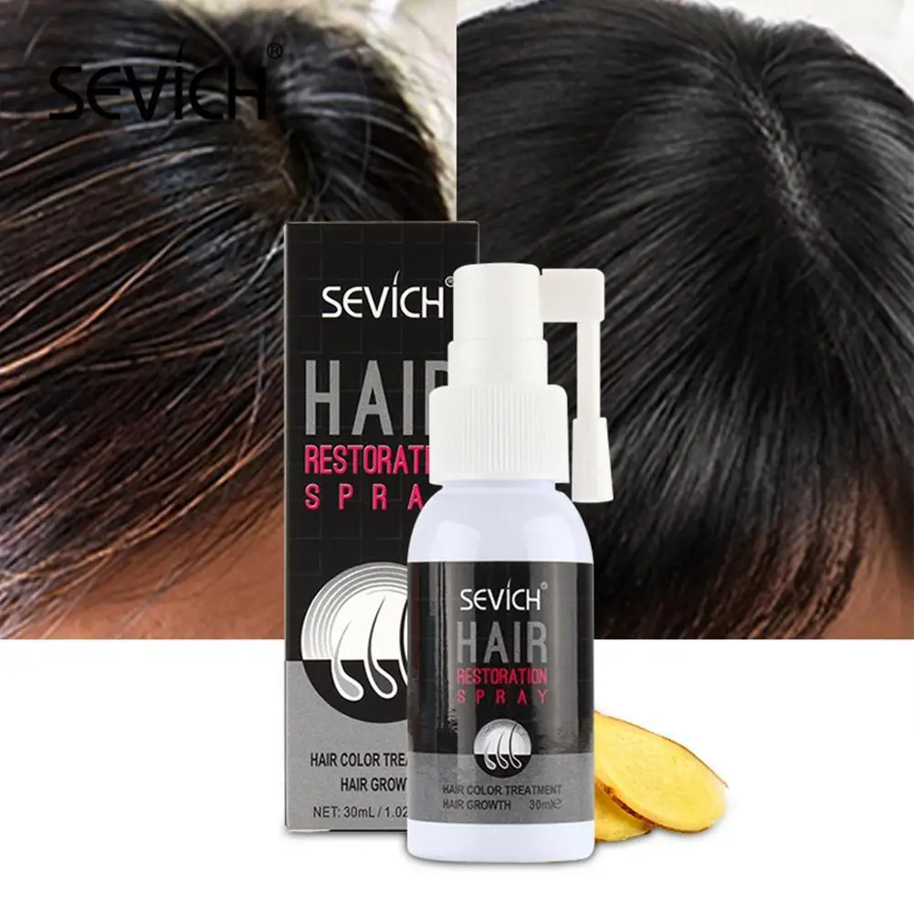 Sevich Grey Hair Treatment Serum Growth Spray Restoration Black Anti Loss White Repair Product | Красота и здоровье