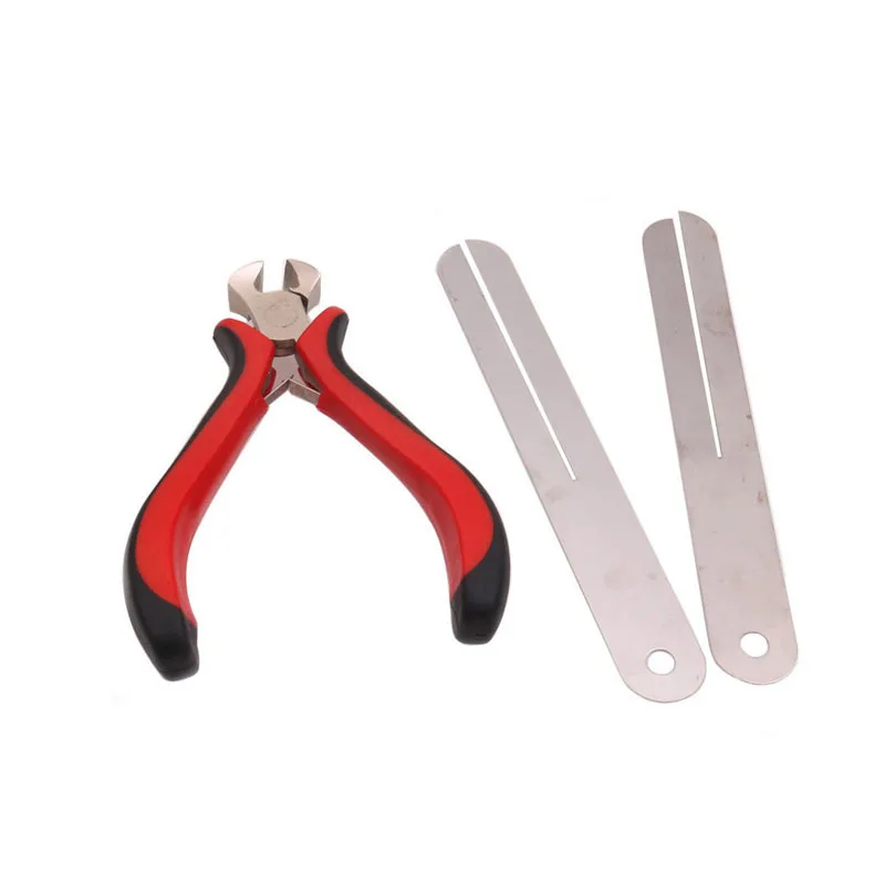 

11Pairs Long Gaskets + Red Pliers Repair Tool Protector Steel Plate For String Tools Electric Guitar And Bass Repair Accessories