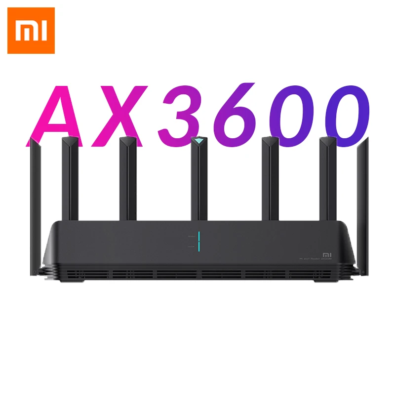 

Маршрутизатор Xiaomi Mi AIoT AX3600 двухчастотный Wi-Fi 3-гигабитный беспроводной скоростной WPA3 сетевое шифрование внешний усилитель сигнала WIFI6