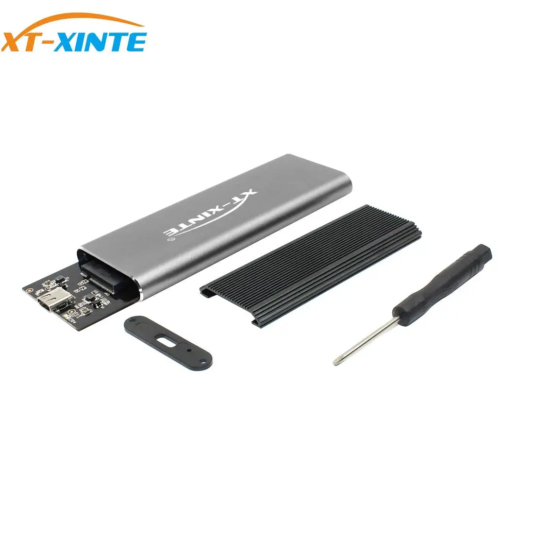 

XT-XINTE PCI-E M.2 M Key Nvme to Usb3.1 Type C 10Gbps & USB 3.0 6Gbps Enclosure M2 PCIE SSD Hard Disk External Drive Box M Key