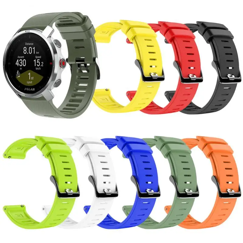 

Силиконовый металлический черный ремешок с пряжкой для Polar Grit X, сменный Браслет для умных часов, спортивный браслет для наручных часов