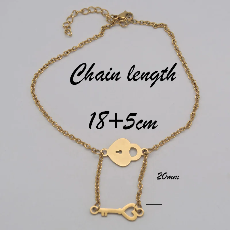 Подвески из нержавеющей стали с замком для влюбленных уникальные браслеты