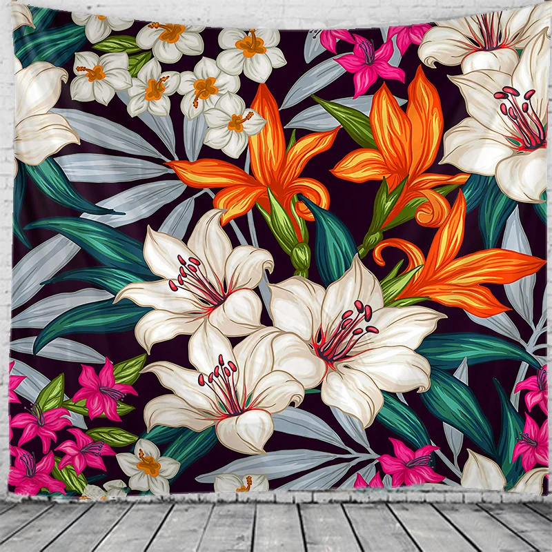 

Tropical Plant Tapestry Yoga Hippie Bohemian Witchcraft Living Room Home Decoration Mandala Tapestry Wall Covering Tapis Chakra