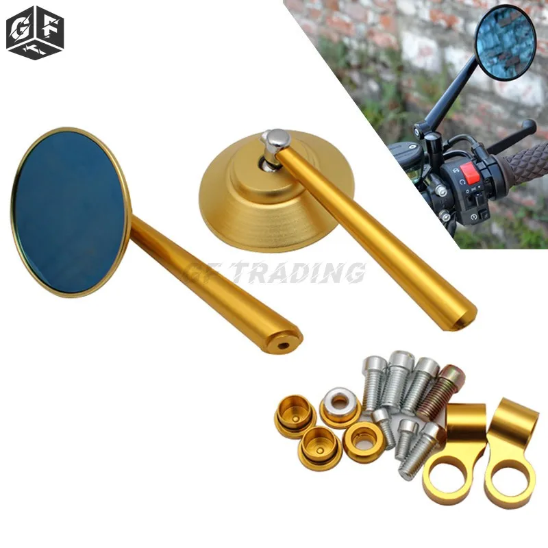 

Motorcycle Mirror Round Side Rearview CNC for Honda Rebel Yamaha Fz1 Xsr700 Xsr900 Kawasaki Z750 Z800 Z900RS Suzuki KTM Piaggio