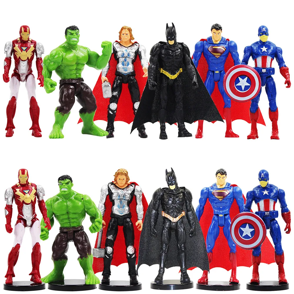 Экшн фигурки Marvel Мстители железный человек Халк Тор Капитан Америка Супер герои