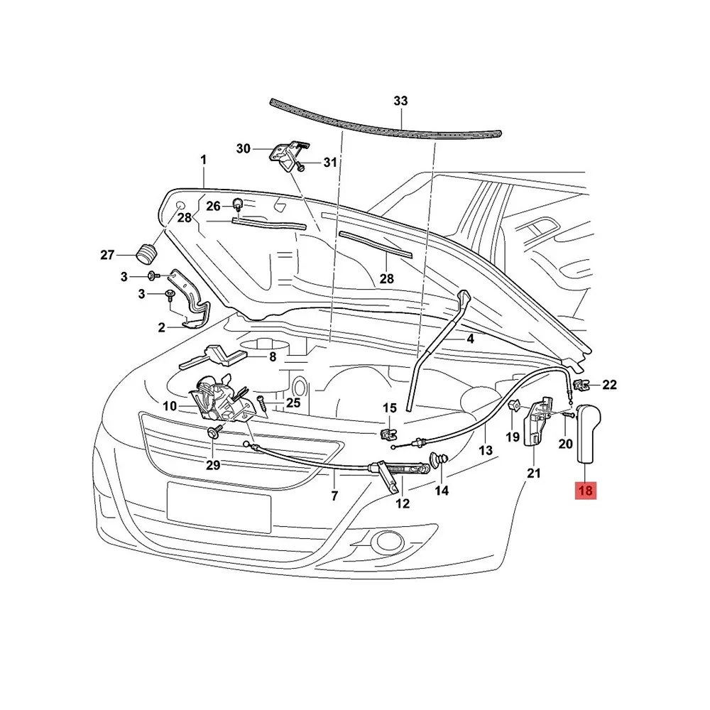 

2Pcs Black Engine Cover Release Lever Grip Handle Latch For Golf Passat CC Bora Beetle Caddy Multivan Octavia Seat 1J1 823 533C