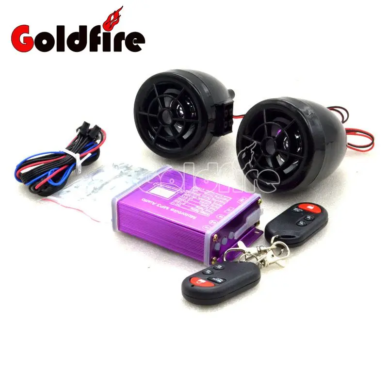 

Motorcycle Black Outdoor Audio Stereo Speakers Ultra Premium Portable MP3 Music Player Speaker with Bluetooth