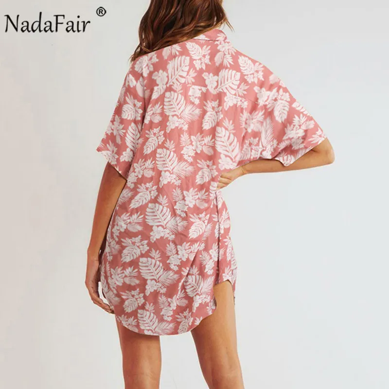 Женское платье-рубашка с запахом коротким рукавом и V-образным вырезом | Женская