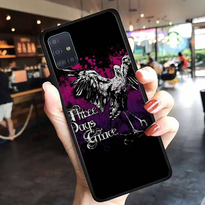 

three days grace Phone Case For Samsung A50 A51 A71 A12 A72 A52 A32 A02 A20E A31 A40 A70 A80 smart Fundas coque
