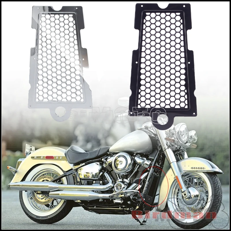 

Защитная решетка радиатора мотоцикла, сетчатый чехол с Сотами для Harley Softail Fat Bob Street Bob FXBB FLDE FXD 2018-2021