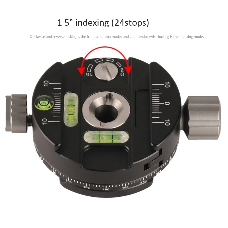 

PAN-02 Pan-Tilt Base 360 degree Panoramic Indexing Adjustment Pan-Tilt Holder for RRS